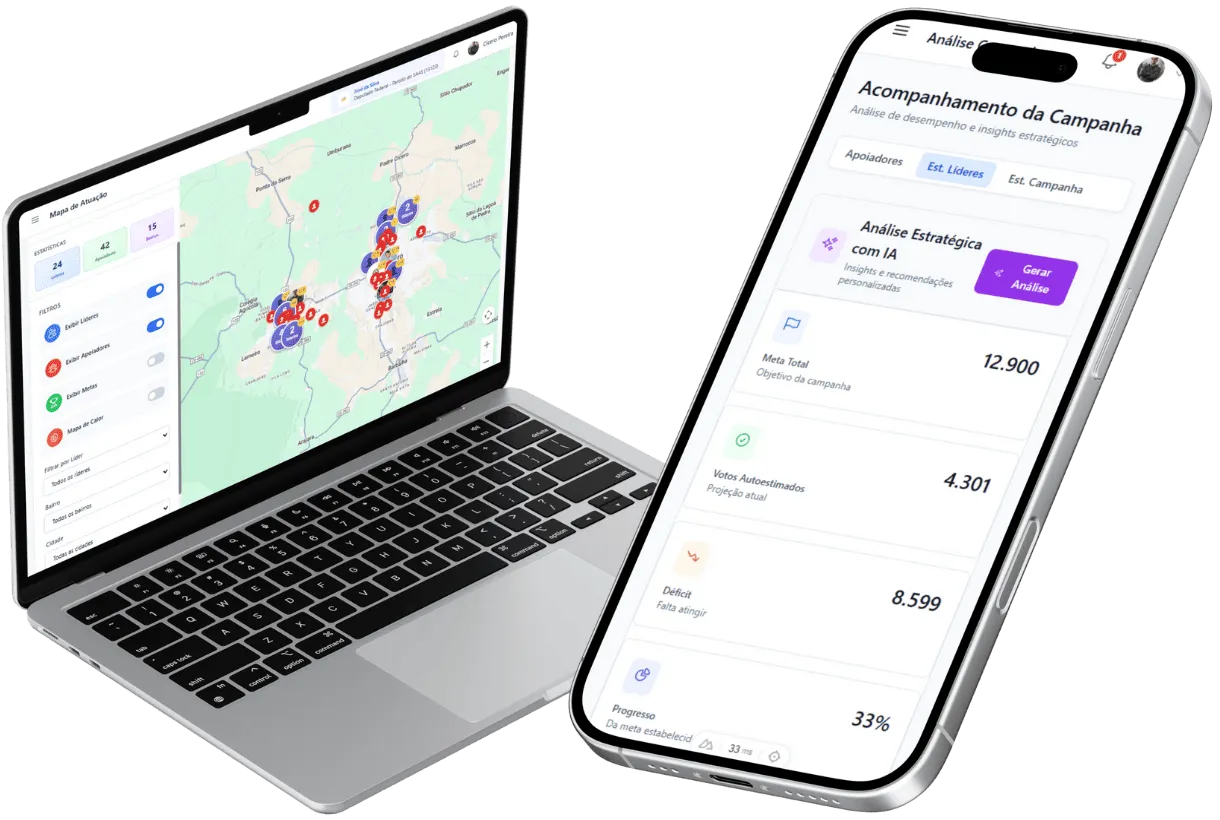 Dashboard LideraAI - Gestão de Campanha